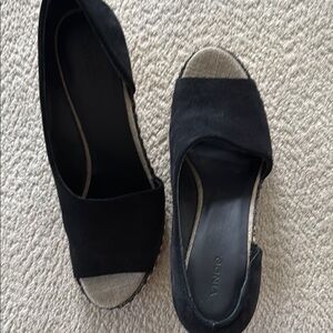 Vince Black Wedge Shoes Comfortable and Stylish